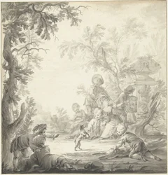 Design for tapetmaling med barn og hund