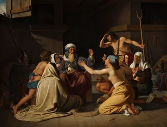Noah og familien hans i Arken, 1835.