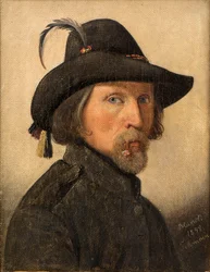 Selvportrett som legionær, 1848.