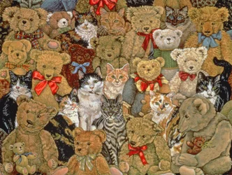 Tedcats, 1997 (akryl på panel)