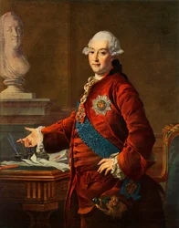 Portrett av Alexander Mikhailovich Golitsyn, 1772, 1965.