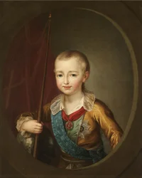 Portrett av storhertug Alexander Pavlovich Alexander I som barn