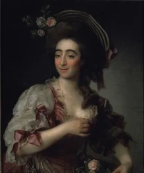 Portrett av operasangerinnen Anna Davia Bernucci, 1782