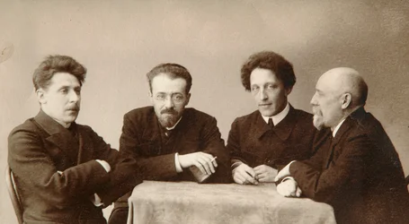 Fire russiske diktere, tidlig på 1900-tallet.