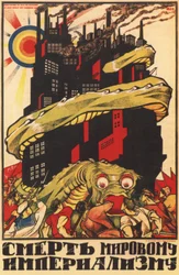 Plakat for verdensimperialismens død, 1920
