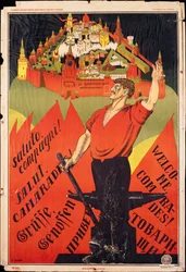 Oktoberrevolusjonen, velkommen kamerater! Appell til de revolusjonære arbeiderne i utlandet