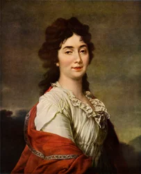 Portrett av Anna Stepanovna Protosova, 1800, 1965.