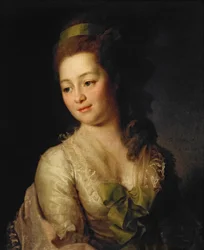 Engelsk: «Portrett av M.A. Dyakova» Portrett av Maria Dyakova
