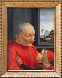 En gammel mann og en gutt, ca. 1490