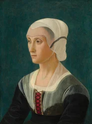 Lucrezia Tornabuoni, ca. 1475 (tempera og olje på poppelpanel)
