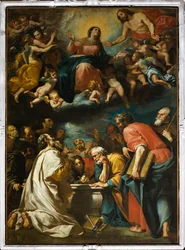 Assumption of the Virgin (olje på lerret)