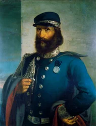 Giuseppe Garibaldi som general for den sardinske hæren