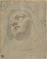 Leder for en dominikansk nonne: Study for the Ecstasy of Saint Dominic
