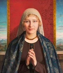 Angelus Prayer (olje på lerret)