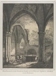 Bemerkelsesverdige bygninger fra middelalderen i Tyskland: Ruinene av Jomfrukirken..., 1821.