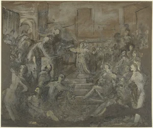 Saint Catherine i diskusjon med de skriftlærde