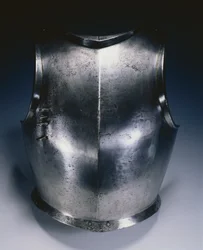 Gotisk brystplate med lansestøttefeste, ca. 1490-1500