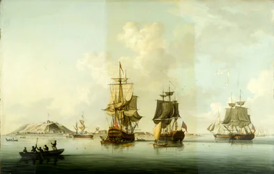 Angrepet på Goree, 29. desember 1758: Skip for anker etter aksjonen