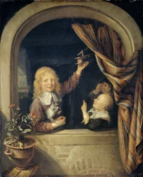 Barn med musefelle