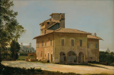 Rafaels villa i Roma, ca. 1837–40 (olje på papir på lerret)