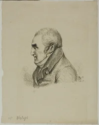 Portrett av Monsieur Nelys i profil