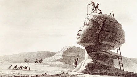 Sphinx of Giza i Egypt under Egypt-kampanjen