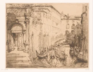 Utsikt i Venezia 1911 (Det hvite palasset) Det hvite palasset