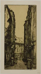 Rue des Halles, Vannes, Bretagne