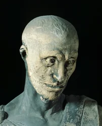 Habakkuk av Donatello (ca 1386-1466), marmorstatue, detalj