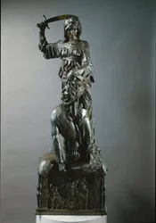 Judith og Holofernes. Bronseskulptur
