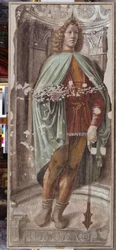Man with a Mace, ca. 1486 (frittstående freskomaleri montert på lerret)