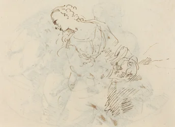 Kvinnelig skikkelse (angrende Magdalene?) [verso]
