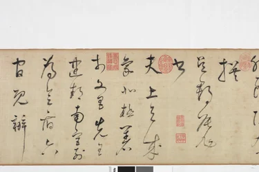 Freehand Copy av Zhang Xus Writing of the Stone Record