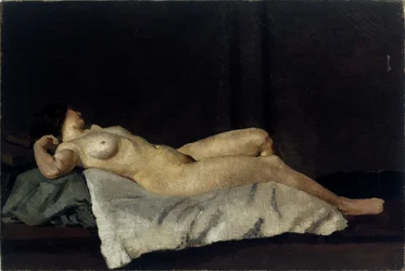 Kvinnelig figur liggende på ryggen, 1912