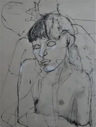 Nakenfigur i kull