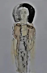 Fredfull abstrakt figur