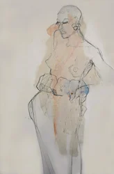 Fredfull kvinnefigur