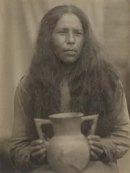 Cherokee-kvinne, ca. 1929 (s/h-foto)