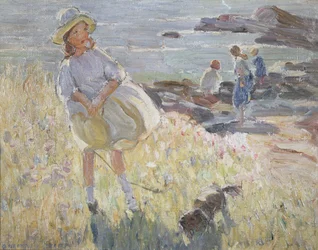 På klippene (olje på lerret)
