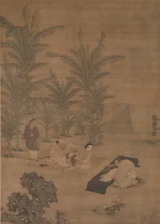 Læreren Fu Sheng sender dokumentboken, 1400-midten av 1500-tallet.