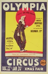 Sirkusplakat for Bertram Mills, 1922