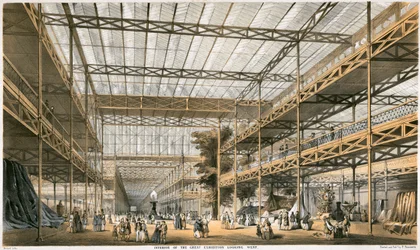 Flott utstilling, Crystal Palace, Hyde Park, London, 1851