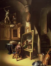En kunstner i sitt studio, 1635 (panel)