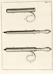 Et utvalg av abscesssprøyter, fra praktiske øvelser vedrørende helbredelsesmetoden av Frederik Dekkers, 1694