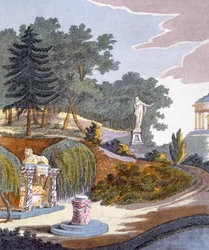 Hagedekorasjoner, fra Magazine of Garden Gems av G. van Laar, utgitt 1802