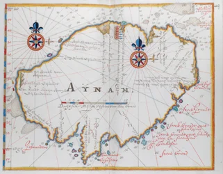 Øya Aynam (Hainan), nær SW, kysten av Kina.