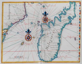 Map of part of the coast of Mozambique and the island of Madagascar.   1349878   no       norwegian Successfully Translated  Original: Guest Lodgings, the Room of the Olympus: "Apollo and Diana" Translat: Guest Lodgings, the Room of the Olympus: "Apollo an