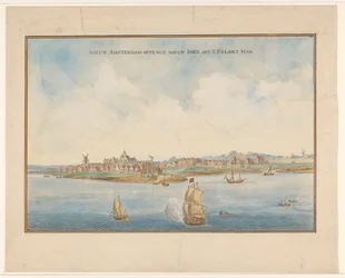 New Amsterdam og Manhattan, ca. 1660