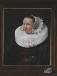 Portrett av en kvinne (olje på tre)