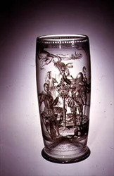 Sepia emaljert humpen, tidlig på 1600-tallet (glass)